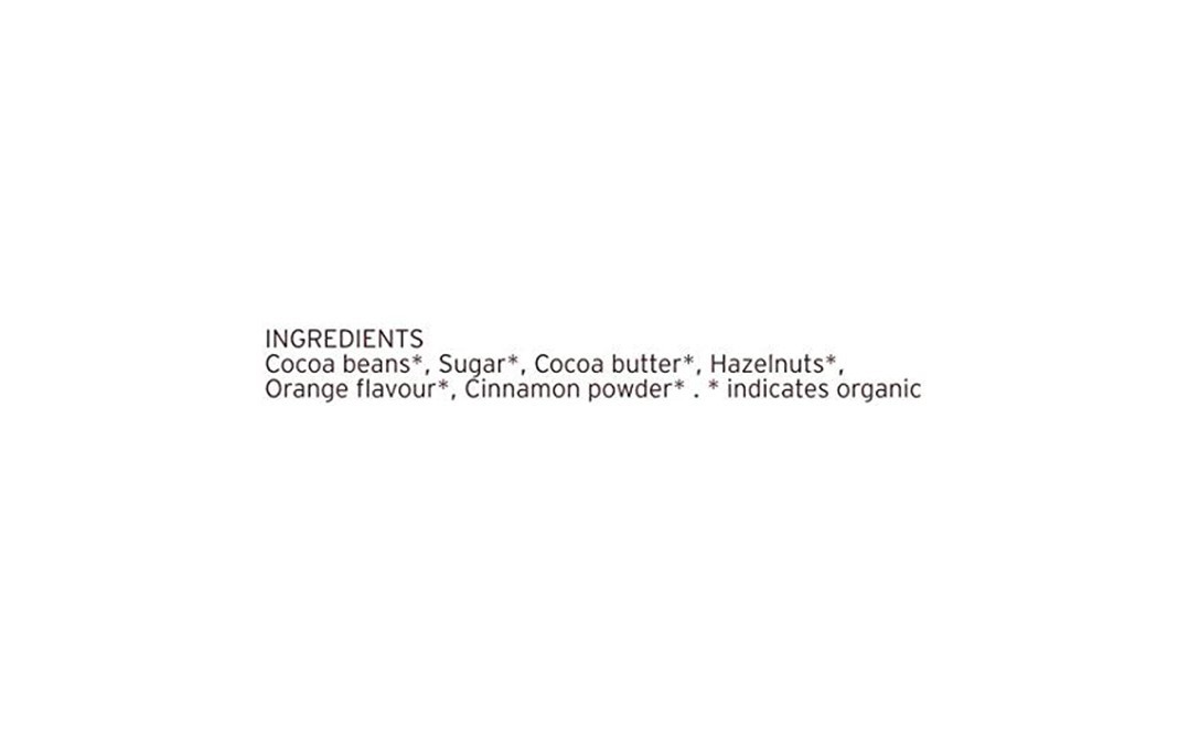 Pure & Sure Organic Chocolate Orange Cinnamon Hazelnut Dark   Pack  30 grams